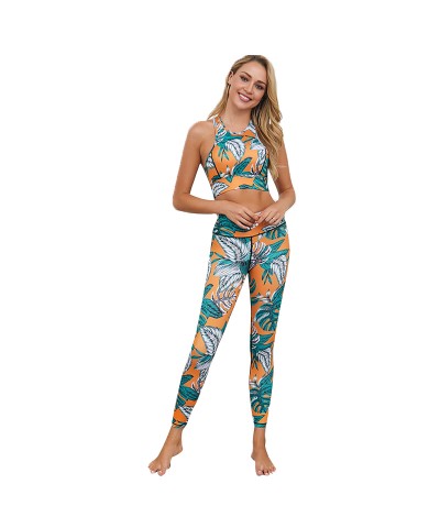 Women Color Print Yoga Set