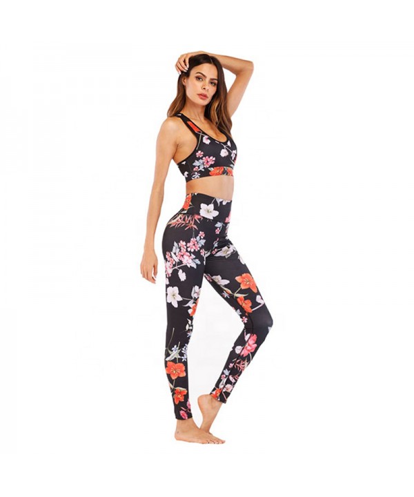 Women Color Print Yoga Set